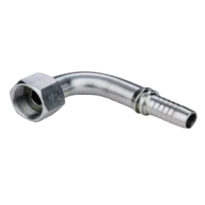 90 DEGREE METRIC FEMALE FLAT SEAT SWAGED HOSE FITTING 304/316/316L STAINLESS STEEL CARBON STEEL BRASS HYDRAULIC FITTINGS