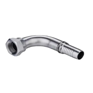 90 DEGREE BSPP FEMALE 6O DEGREE CONE SWAGED HOSE FITTING 304/316/316L STAINLESS STEEL CARBON STEEL BRASS HYDRAULIC FITTINGS