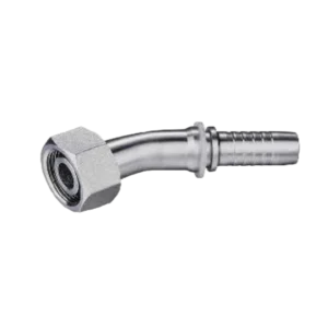 45 DEGREE ORFS FEMALE FLAT SEAT ISO12151-1-SAE J516 SWAGED HOSE FITTING 304/316/316L STAINLESS STEEL CARBON STEEL BRASS HYDRAULIC FITTINGS