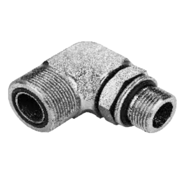 90 DEGREE ELBOW METRIC MALE O-RING/METIRC MALE ADJUSTABLE STUD END S-SERIES ISO6149-2 ADPTER 304/316/316L STAINLESS STEEL CARBON STEEL BRASS HYDRAULIC FITTINGS