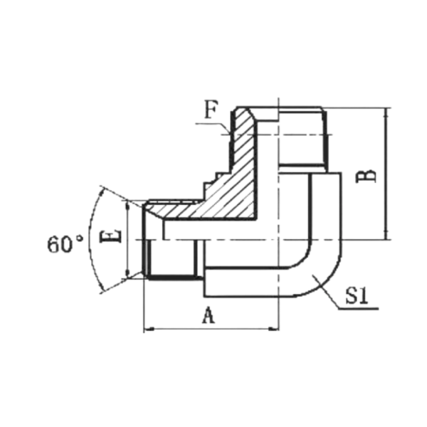 90 DEGREE ELBOW BSPP MALE 60 DEGREE SEAT/BSPT MALE ADPTER 304/316/316L STAINLESS STEEL CARBON STEEL BRASS HYDRAULIC FITTINGS