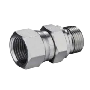 BSP MALE CAPTIVE SEAL/JIC FEMALE 74 DEGREE SEAT ADPTER 304/316/316L STAINLESS STEEL CARBON STEEL BRASS HYDRAULIC FITTINGS