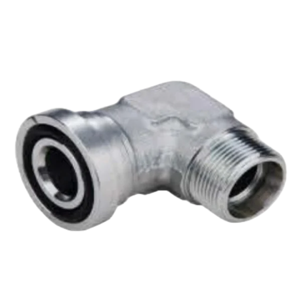90 DEGREE ELBOW METRIC MALE BITE TYPE/L-SERIES FLANGE ISO6162-1 ADPTER 304/316/316L STAINLESS STEEL CARBON STEEL BRASS HYDRAULIC FITTINGS