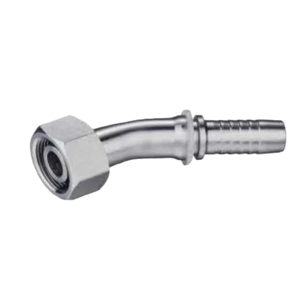 45 DEGREE METRIC FEMALE 24 DEGREE CONE O-RING L.T.DIN3865 SWAGED HOSE FITTING 304/316/316L STAINLESS STEEL CARBON STEEL BRASS HYDRAULIC FITTINGS