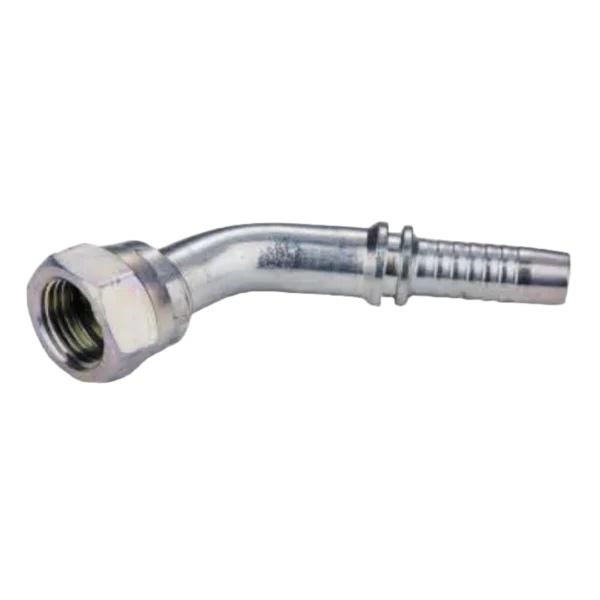 45 DEGREE BSP FEMALEF FLAT SEAT SWAGED HOSE FITTING 304/316/316L STAINLESS STEEL CARBON STEEL BRASS HYDRAULIC FITTINGS
