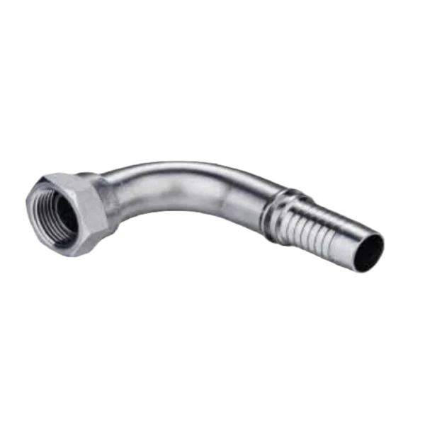 90 DEGREE BSPP FEMALE 6O DEGREE CONE SWAGED HOSE FITTING 304/316/316L STAINLESS STEEL CARBON STEEL BRASS HYDRAULIC FITTINGS