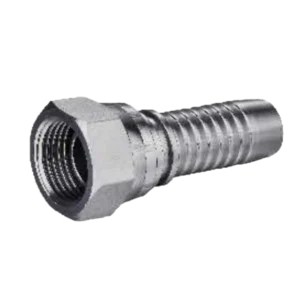 BSPP FEMALE 60 DEGREE CONE DOUBLE HEXAGON SWAGED HOSE FITTING 304/316/316L STAINLESS STEEL CARBON STEEL BRASS HYDRAULIC FITTINGS