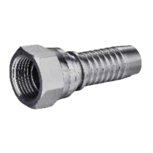 BSPP FEMALE 60 DEGREE CONE DOUBLE HEXAGON SWAGED HOSE FITTING 304/316/316L STAINLESS STEEL CARBON STEEL BRASS HYDRAULIC FITTINGS