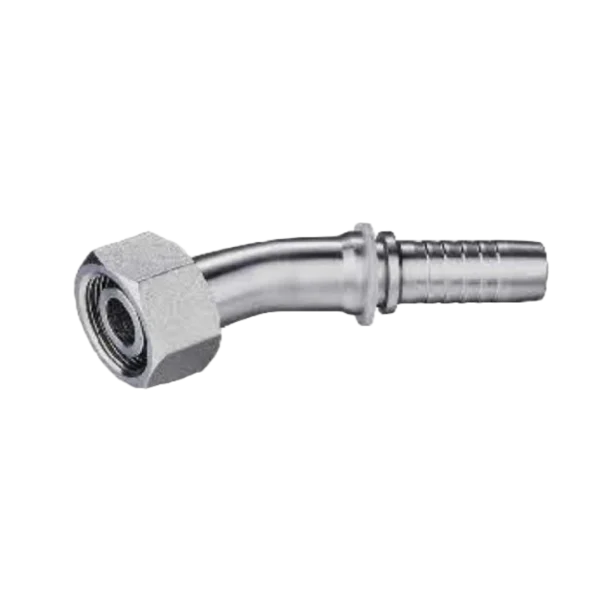 45 DEGREE ORFS FEMALE FLAT SEAT ISO12151-1-SAE J516 SWAGED HOSE FITTING 304/316/316L STAINLESS STEEL CARBON STEEL BRASS HYDRAULIC FITTINGS