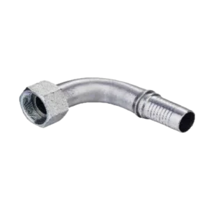 90 DEGREE ORFS FEMALE FLAT SEAT ISO12151-1-SAE J516 SWAGED HOSE FITTING 304/316/316L STAINLESS STEEL CARBON STEEL BRASS HYDRAULIC FITTINGS