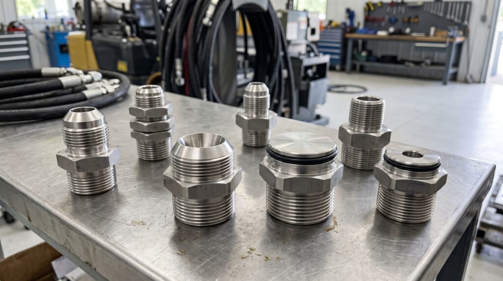 Stainless Steel Adapters: Thread Types, Materials, and Selection Tips for Reliable Hydraulic Systems